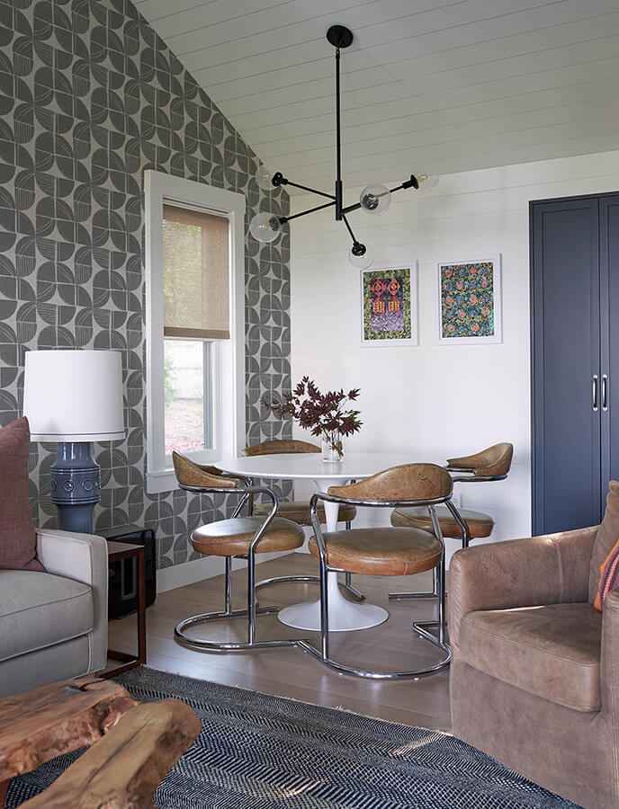 baxter-charcoal-semicircle-mosaic-wallpaper-york-wallcoverings-4141-27110 - York Wallcoverings Wallpaper