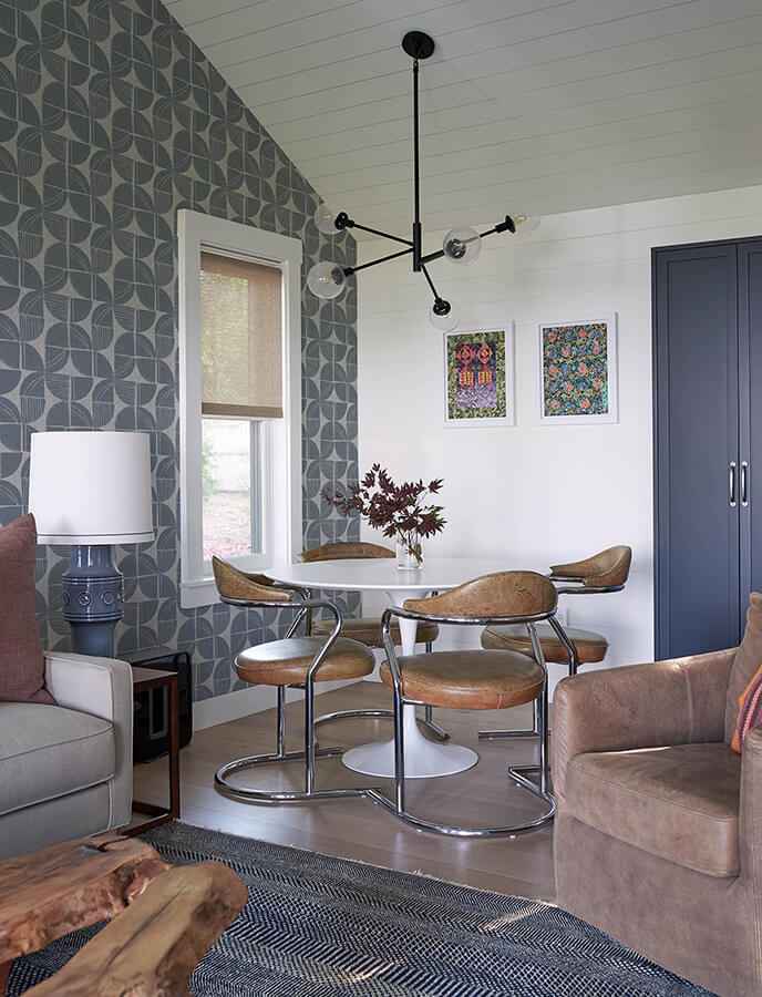 baxter-denim-semicircle-mosaic-wallpaper-york-wallcoverings-4141-27112 - York Wallcoverings Wallpaper