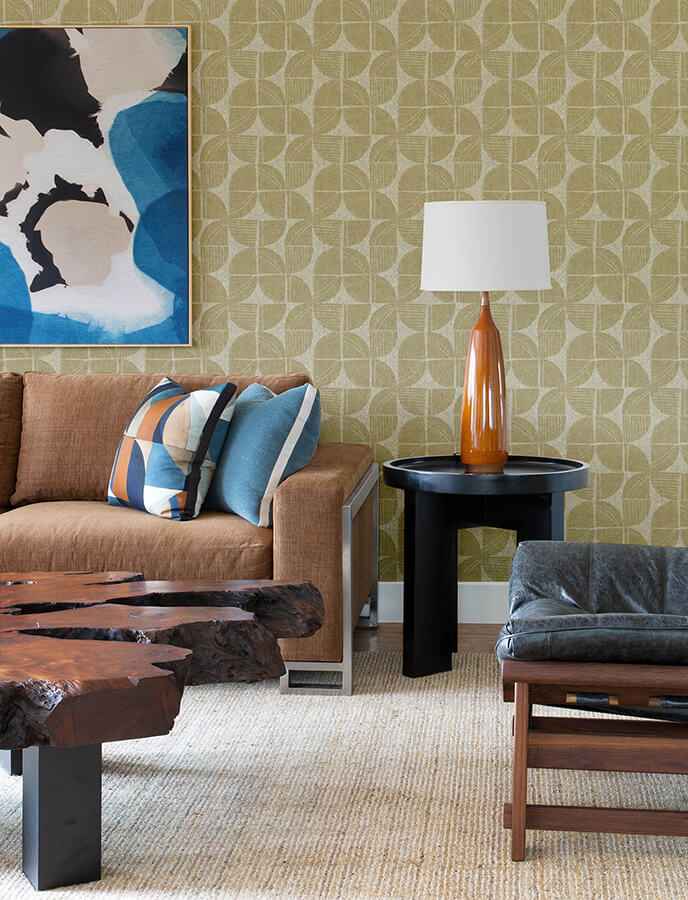 baxter-honey-semicircle-mosaic-wallpaper-york-wallcoverings-4141-27114 - York Wallcoverings Wallpaper