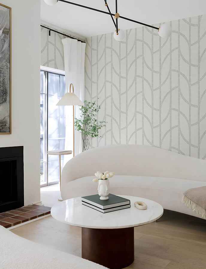 harlow-silver-curved-contours-wallpaper-york-wallcoverings-4141-27138 - York Wallcoverings Wallpaper