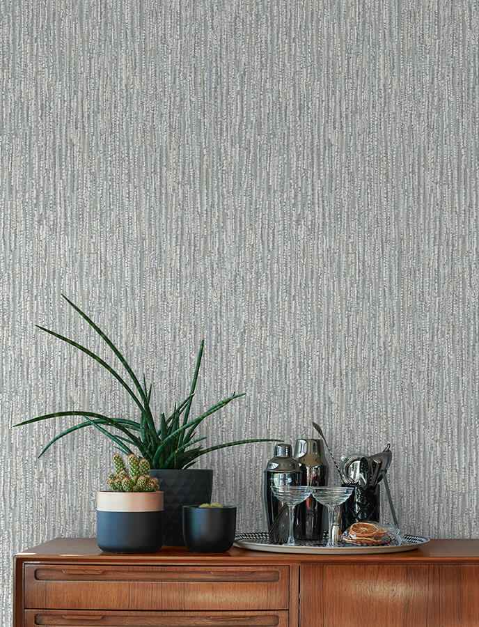corliss-grey-beaded-strands-wallpaper-york-wallcoverings-4141-27154 - York Wallcoverings Wallpaper