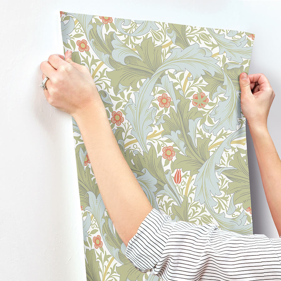 granville-olive-leafy-vine-wallpaper-york-wallcoverings-4153-82012 - York Wallcoverings Wallpaper