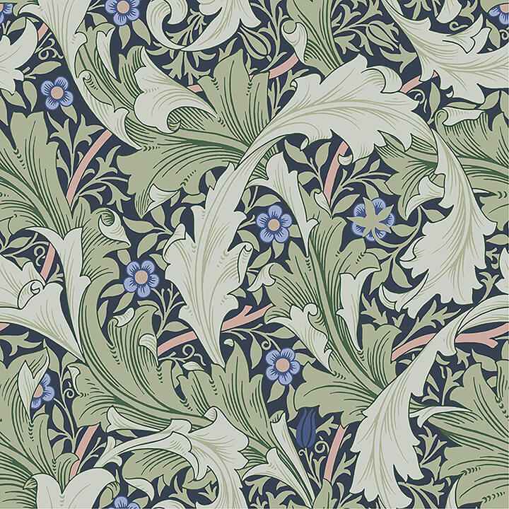 Granville Green Leafy Vine Wallpaper - York Wallcoverings - 4153-82014 - York Wallcoverings Wallpaper