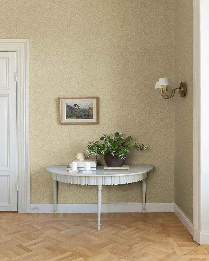 Mallow Butter Floral Vine Wallpaper - York Wallcoverings - 4153-82039 - York Wallcoverings Wallpaper