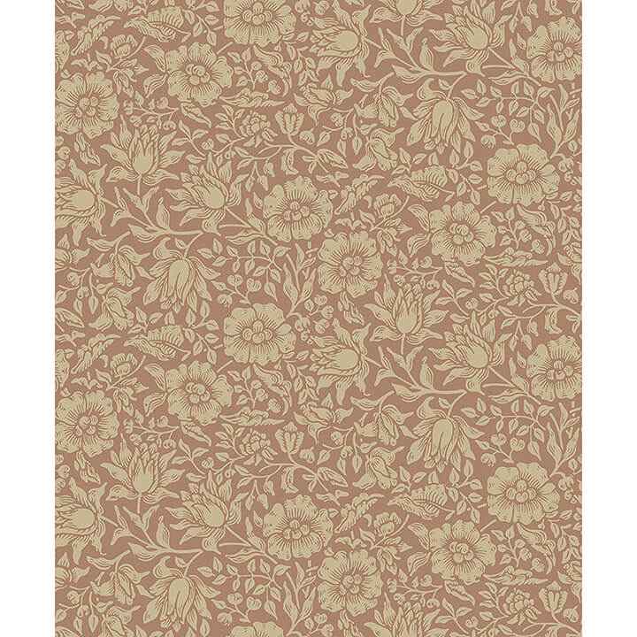 Mallow Rose Floral Vine Wallpaper - York Wallcoverings - 4153-82040 - York Wallcoverings Wallpaper