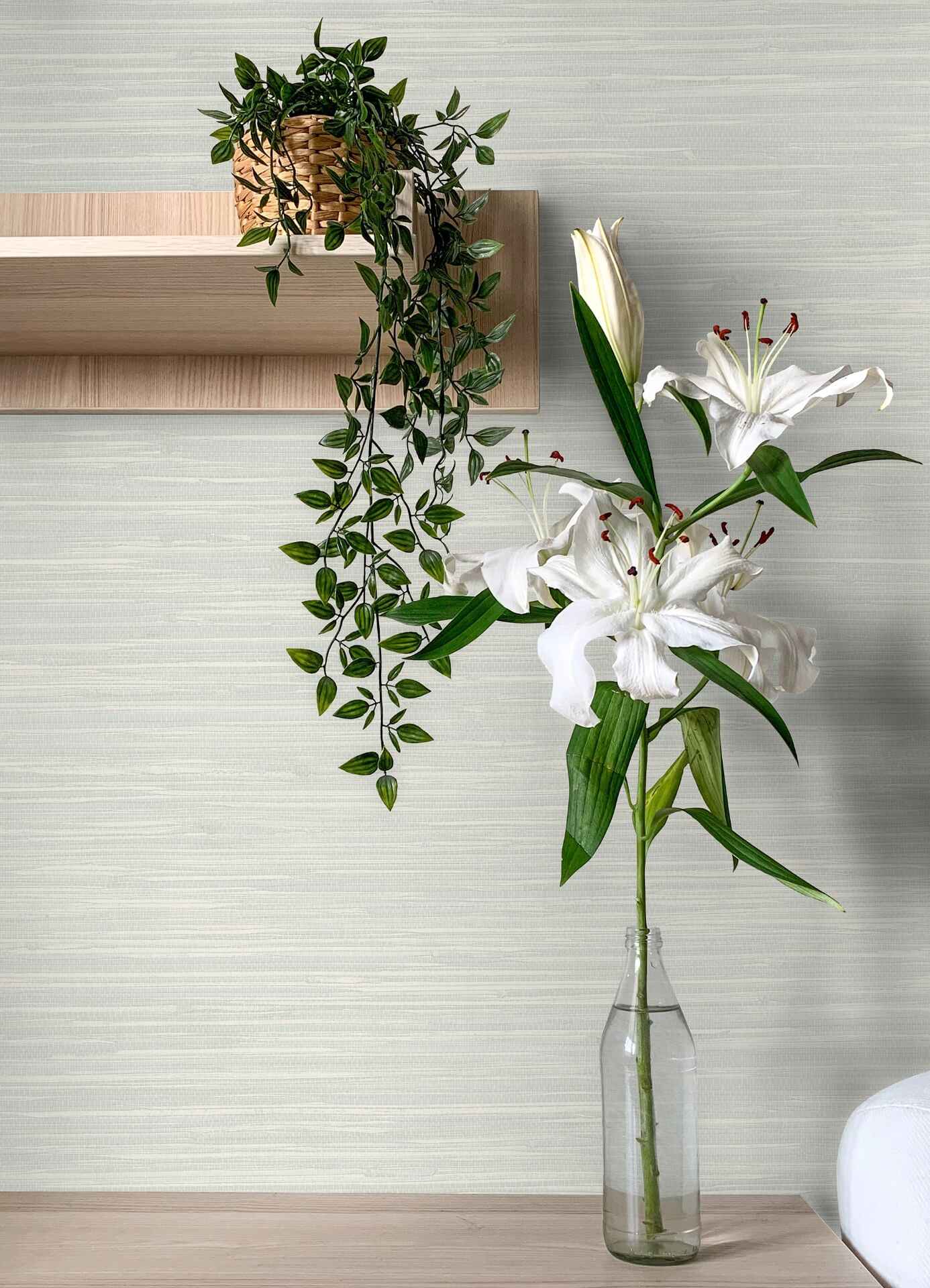 Grassweave Aqua Imitation Grasscloth Wallpaper - York Wallcoverings - 4071-71067 - York Wallcoverings Wallpaper
