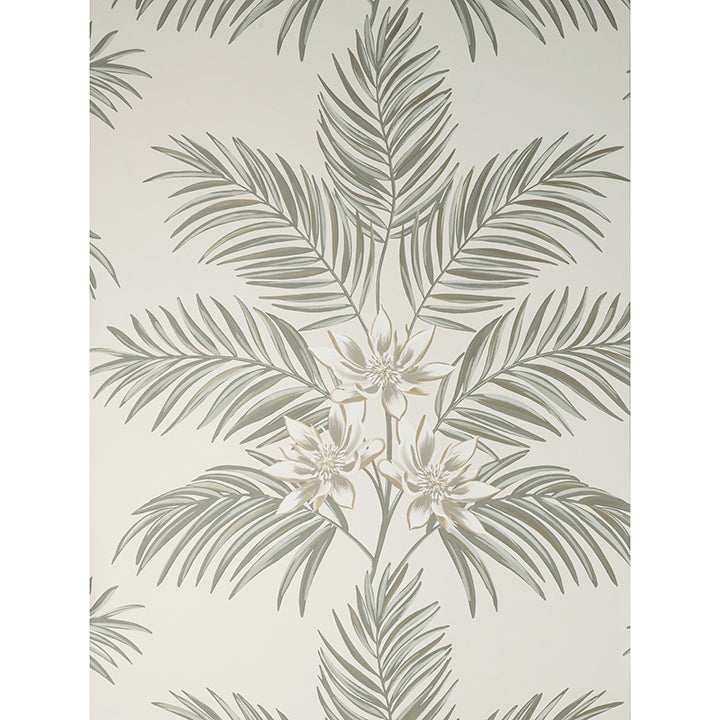 bali-light-grey-palm-wallpaper-york-wallcoverings-fd43277 - York Wallcoverings Wallpaper
