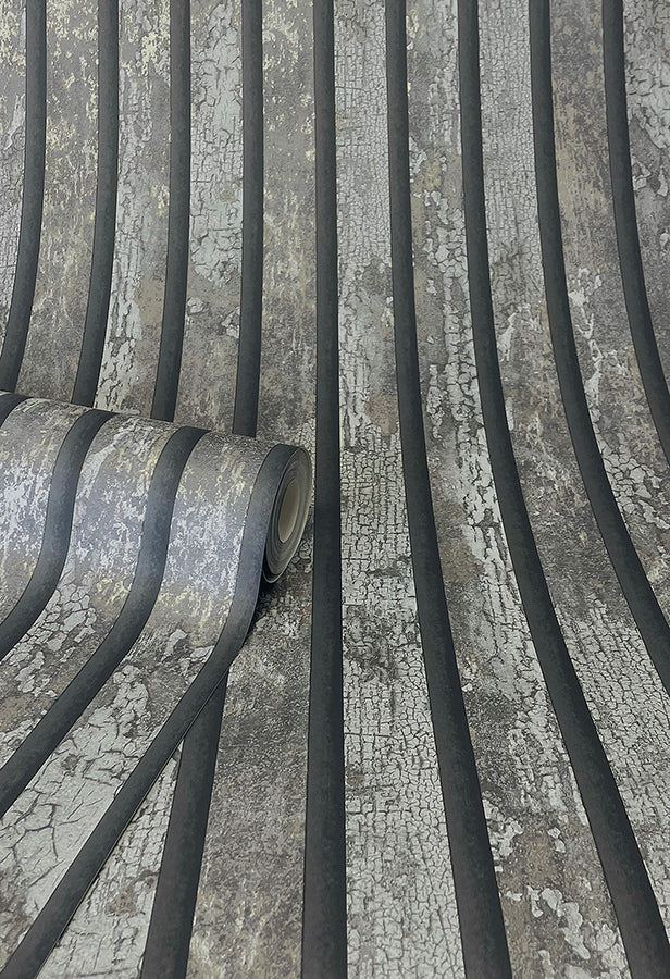 oxidize-grey-vertical-slats-wallpaper-york-wallcoverings-m1751 - York Wallcoverings Wallpaper