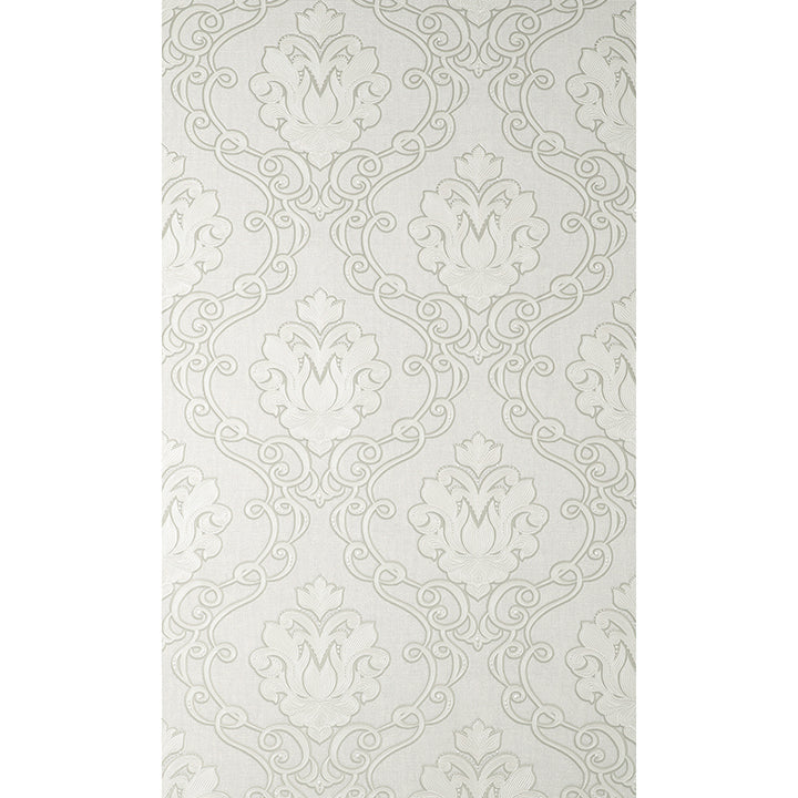 florentine-white-damask-wallpaper-york-wallcoverings-m95657 - York Wallcoverings Wallpaper