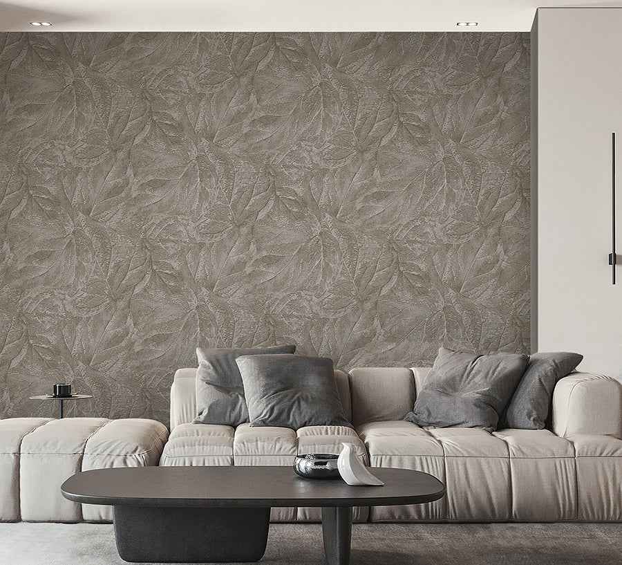Aspen Stone Leaf Wallpaper - York Wallcoverings - M95661 - York Wallcoverings Wallpaper