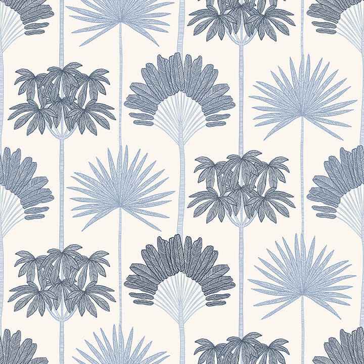 Kentia Blue Peel & Stick Wallpaper - York Wallcoverings - NUS6189