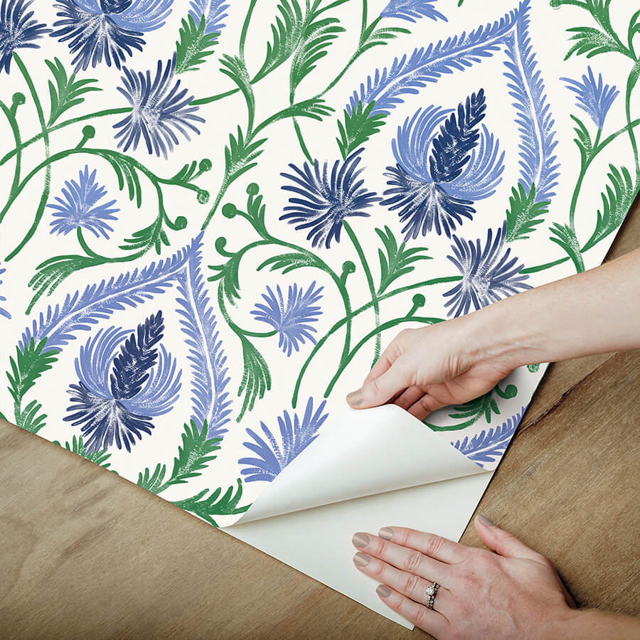 isle-blue-peel-and-stick-wallpaper-york-wallcoverings-nus6192 - York Wallcoverings Wallpaper