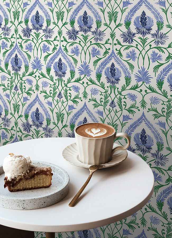 Isle Blue Peel & Stick Wallpaper - York Wallcoverings - NUS6192 - York Wallcoverings Wallpaper