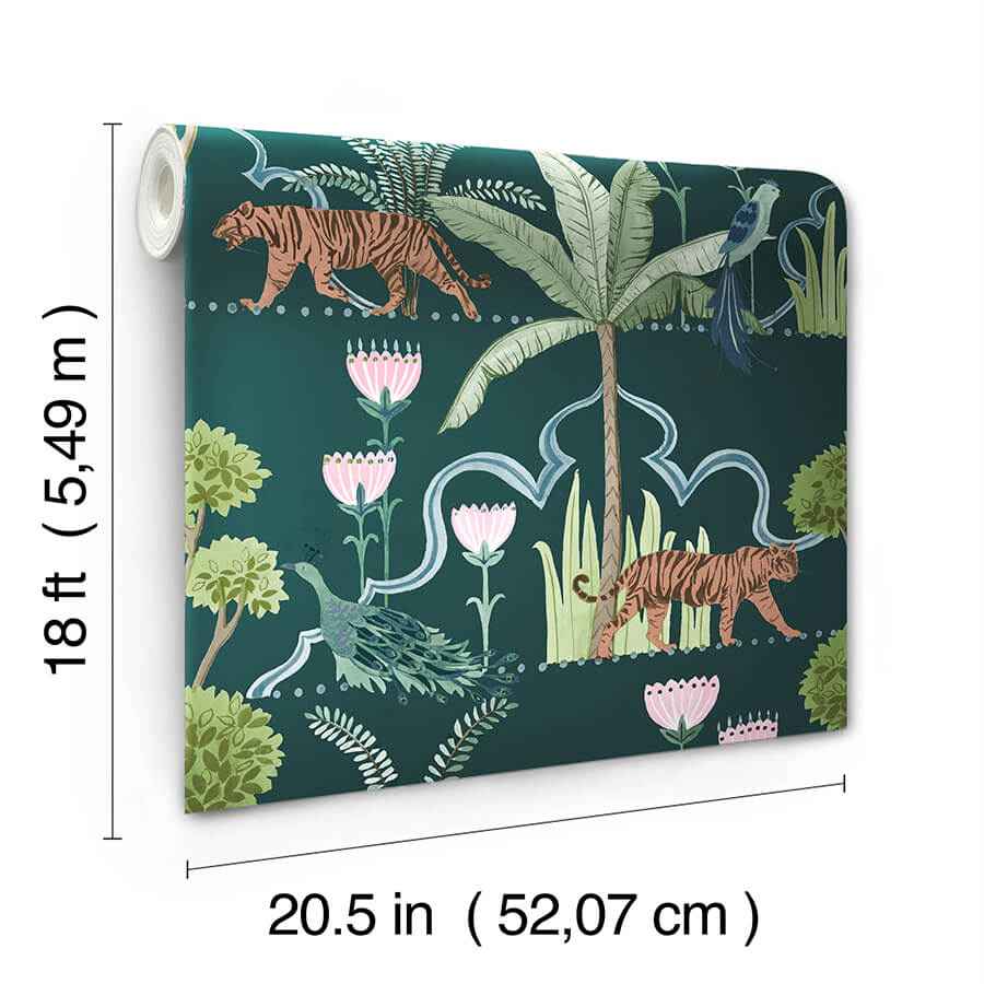 Laos Green Peel & Stick Wallpaper - York Wallcoverings - NUS6195 - York Wallcoverings Wallpaper