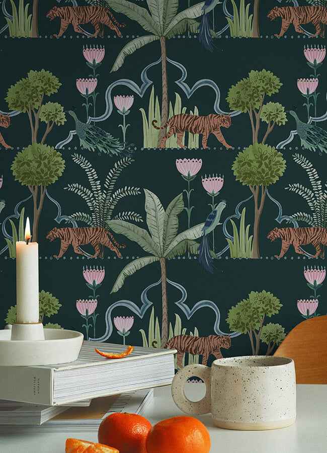 Laos Green Peel & Stick Wallpaper - York Wallcoverings - NUS6195 - York Wallcoverings Wallpaper