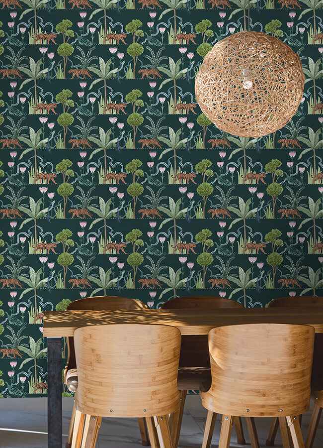 Laos Green Peel & Stick Wallpaper - York Wallcoverings - NUS6195 - York Wallcoverings Wallpaper