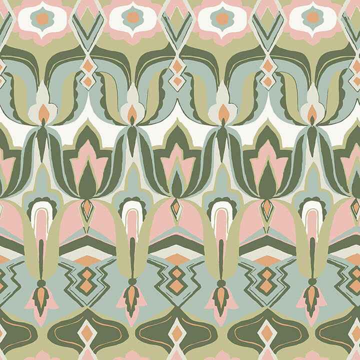 Akira Green Peel & Stick Wallpaper - York Wallcoverings - NUS6197 - York Wallcoverings Wallpaper