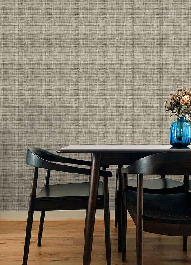 Nolan Black Peel & Stick Wallpaper - York Wallcoverings - NUS6199 - York Wallcoverings Wallpaper