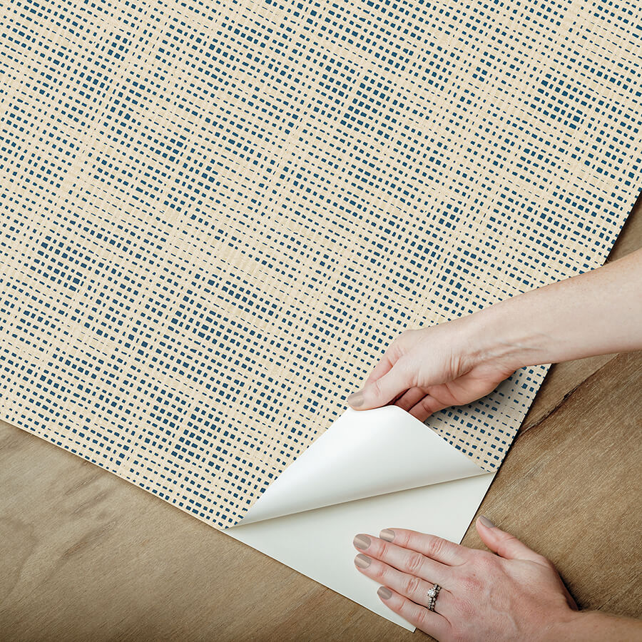 nolan-blue-peel-and-stick-wallpaper-york-wallcoverings-nus6200 - York Wallcoverings Wallpaper
