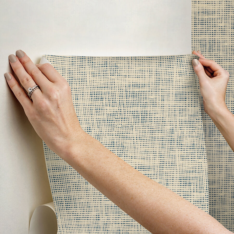 nolan-blue-peel-and-stick-wallpaper-york-wallcoverings-nus6200 - York Wallcoverings Wallpaper