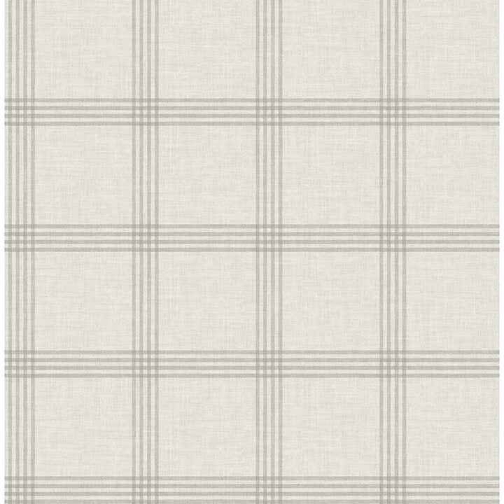 Twain Dove Plaid Wallpaper - York Wallcoverings - 4134-24478