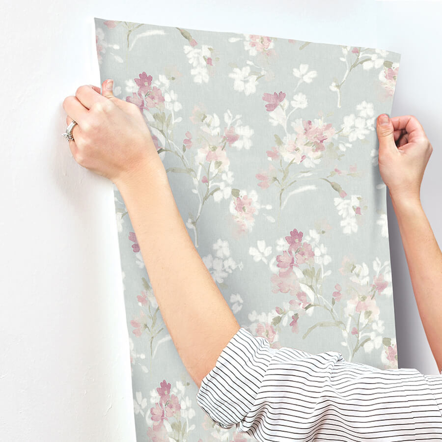 azalea-fuchsia-floral-branches-wallpaper-york-wallcoverings-4134-72525 - York Wallcoverings Wallpaper