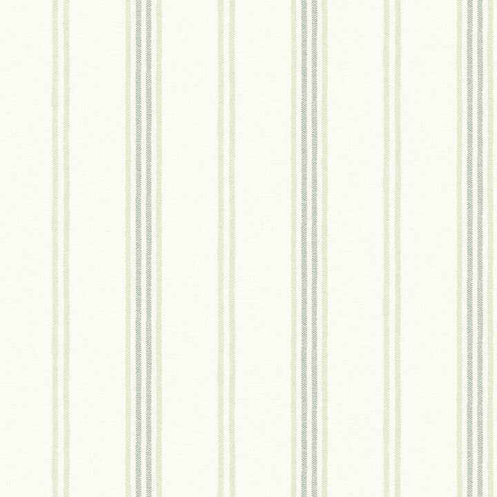 Lovage Green Linen Stripe Wallpaper - York Wallcoverings - 4134-72549