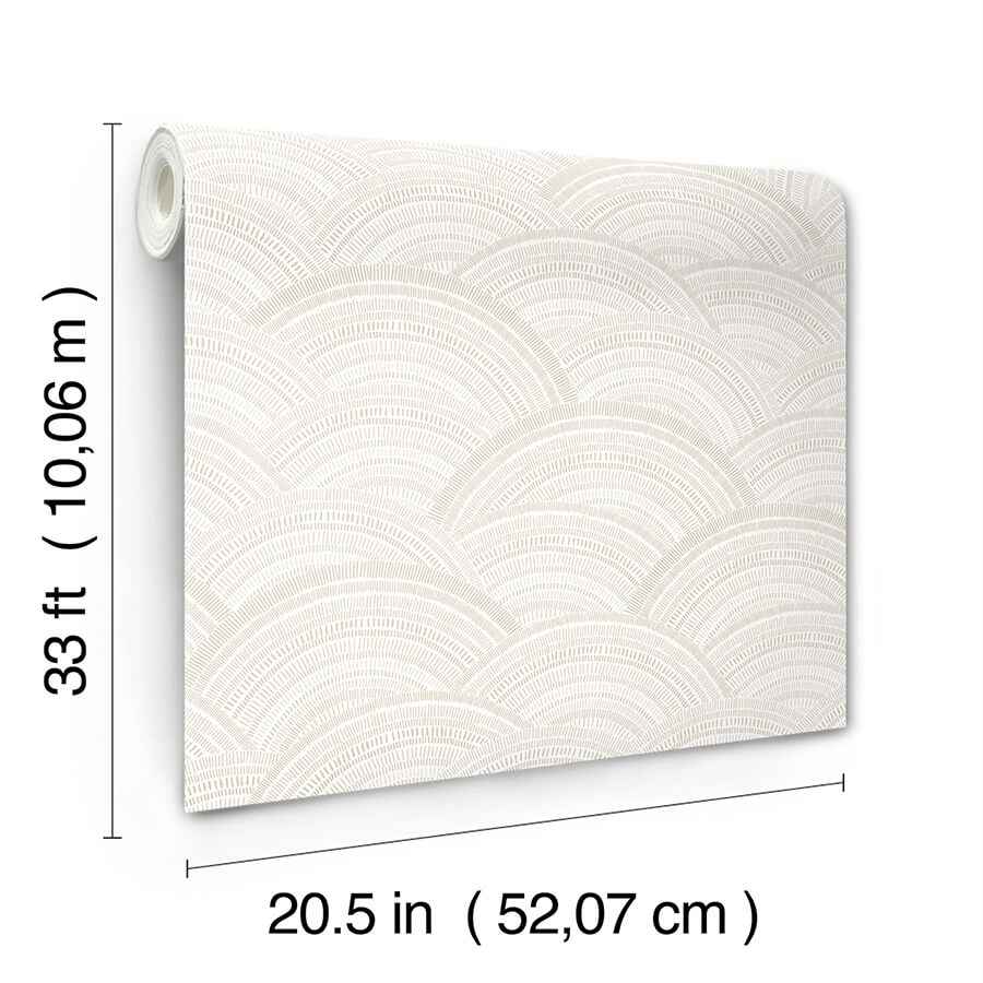 Encircle Dove Geometric Wallpaper - York Wallcoverings - 4146-27201