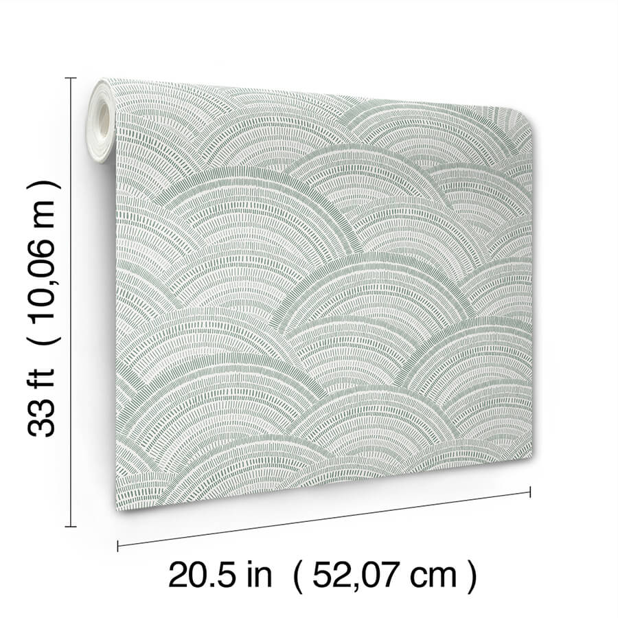 encircle-sea-green-geometric-wallpaper-york-wallcoverings-4146-27202 - York Wallcoverings Wallpaper