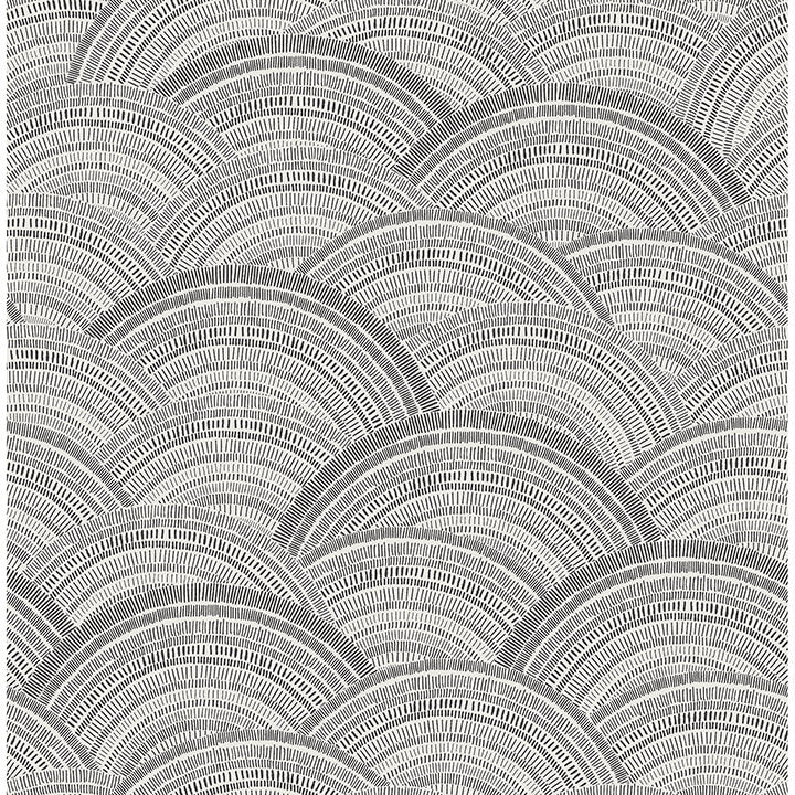 encircle-black-geometric-wallpaper-york-wallcoverings-4146-27203 - York Wallcoverings Wallpaper