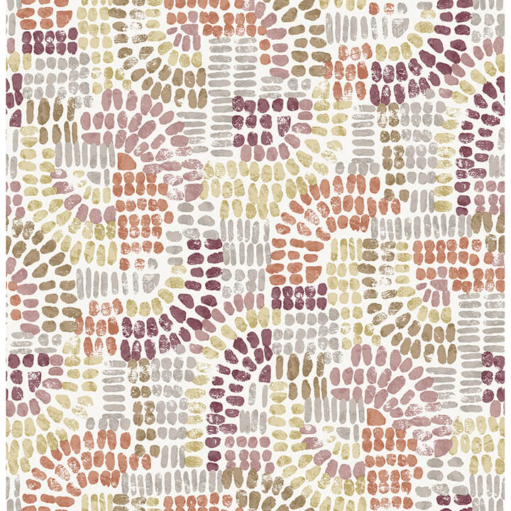 wanderer-multicolor-mosiac-wallpaper-york-wallcoverings-4146-27216 - York Wallcoverings Wallpaper