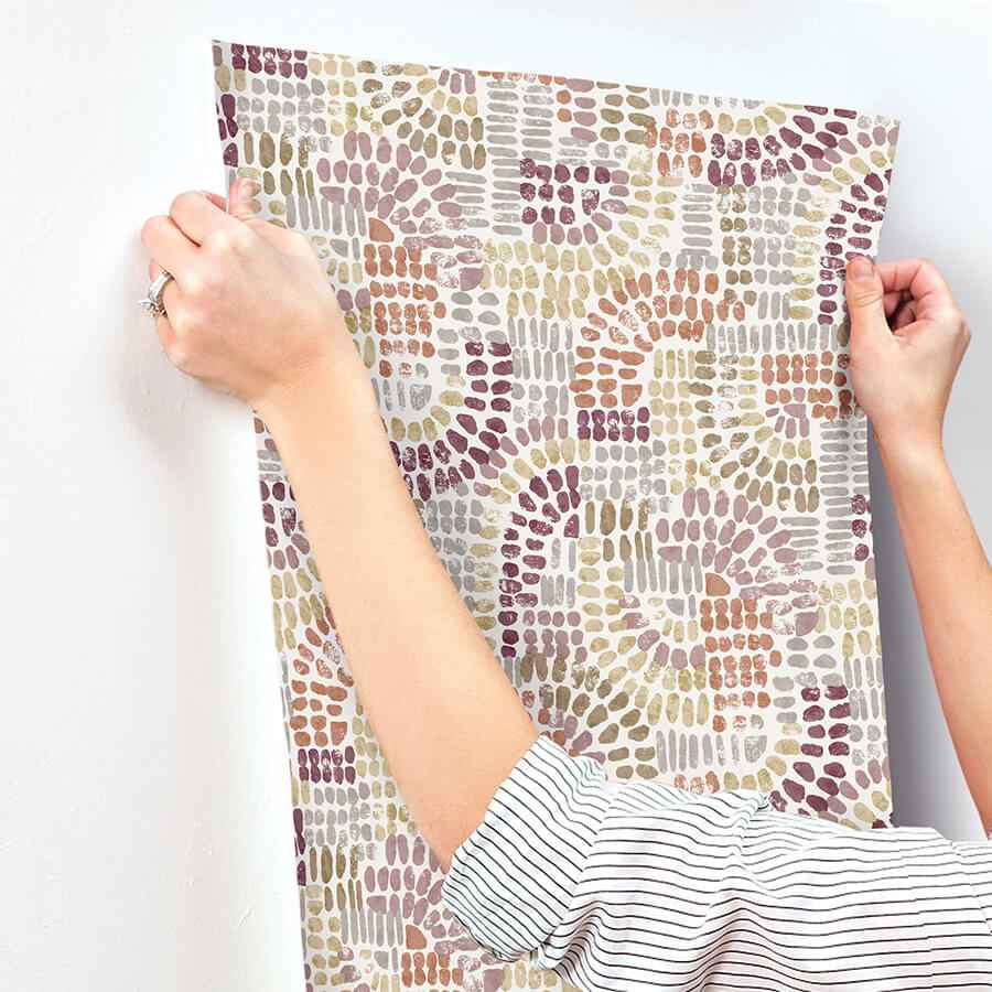 Wanderer Multicolor Mosiac Wallpaper - York Wallcoverings - 4146-27216 - York Wallcoverings Wallpaper