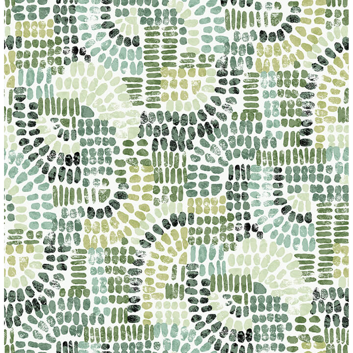wanderer-evergreen-mosiac-wallpaper-york-wallcoverings-4146-27217 - York Wallcoverings Wallpaper