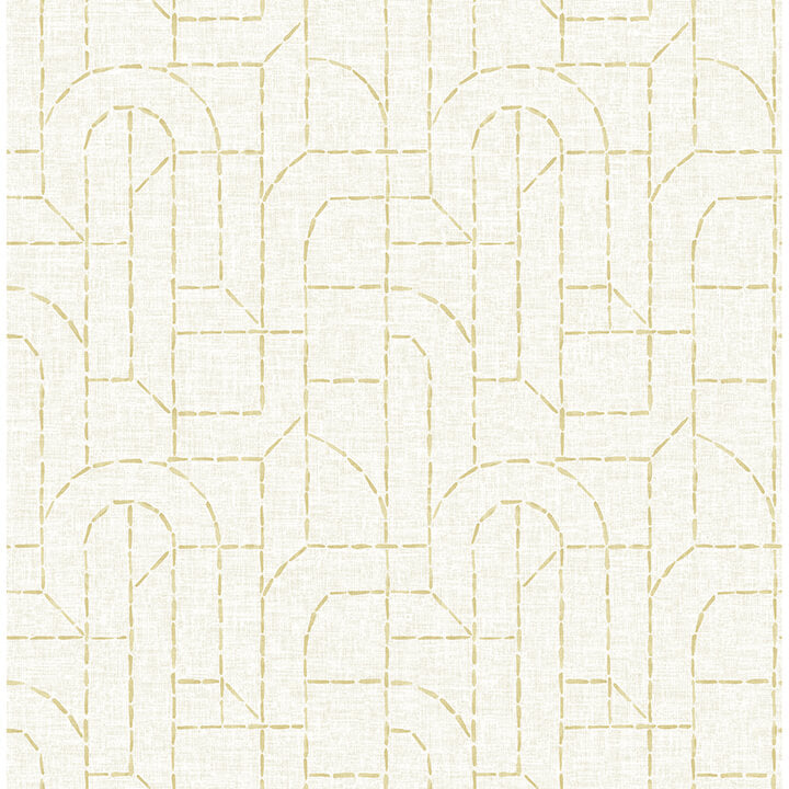 integrity-yellow-arched-outlines-wallpaper-york-wallcoverings-4146-27219 - York Wallpaper Wallpaper