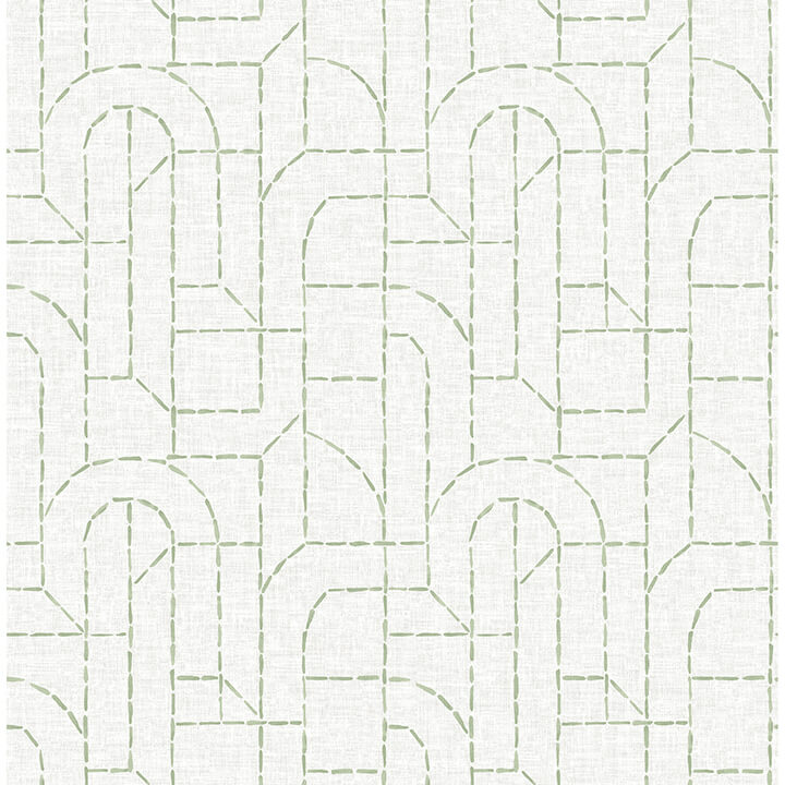 integrity-light-green-arched-outlines-wallpaper-york-wallcoverings-4146-27220 - York Wallcoverings Wallpaper