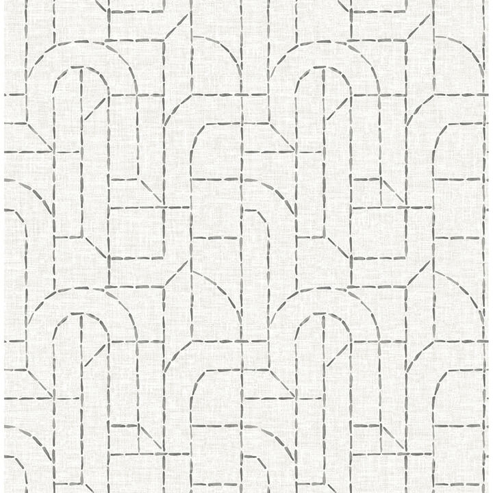 integrity-grey-arched-outlines-wallpaper-york-wallcoverings-4146-27223 - York Wallcoverings Wallpaper