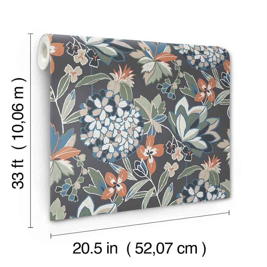 Valdivian Moss Floral Wallpaper - York Wallcoverings - 4146-27226 - York Wallcoverings Wallpaper