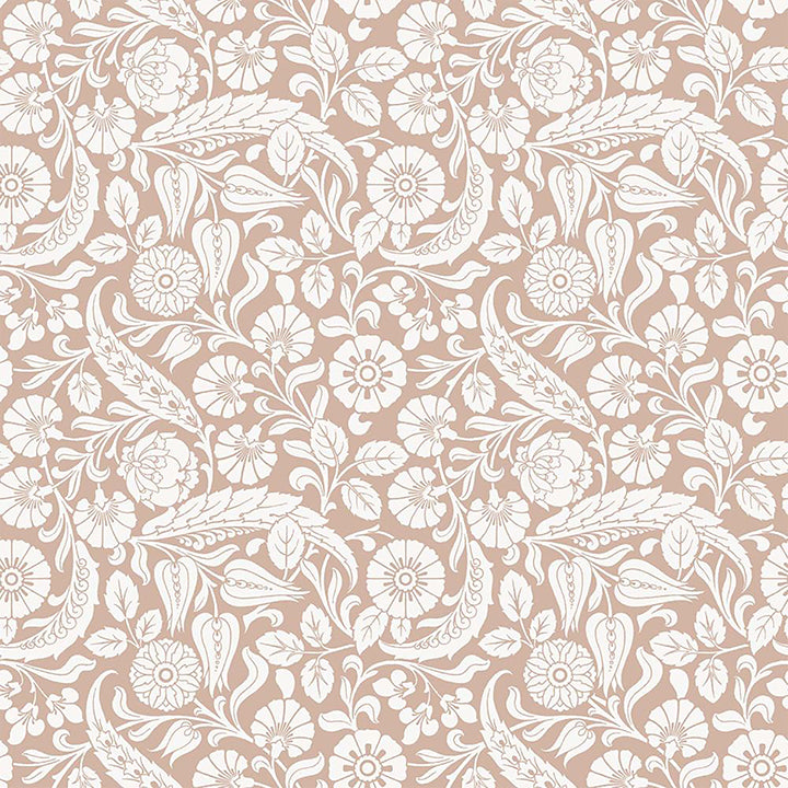cordelia-pink-baroque-blooms-wallpaper-york-wallcoverings-dd139330 - York Wallcoverings Wallpaper