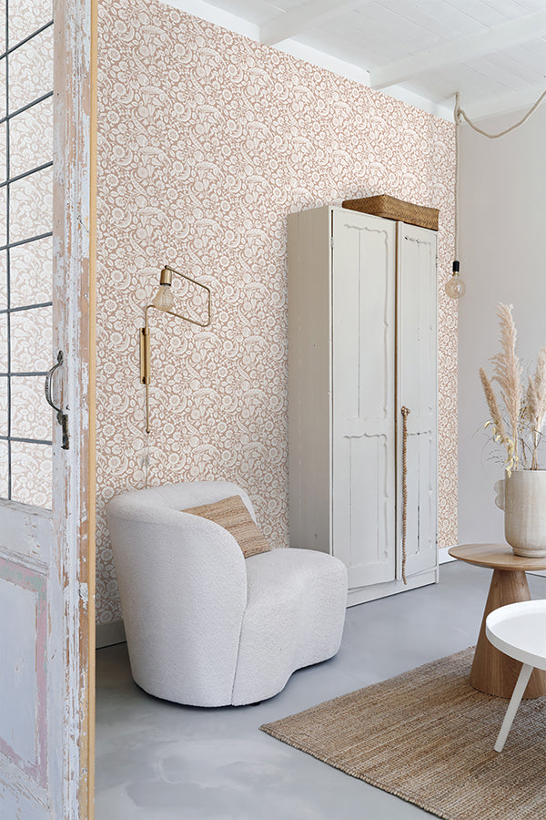 cordelia-pink-baroque-blooms-wallpaper-york-wallcoverings-dd139330 - York Wallcoverings Wallpaper