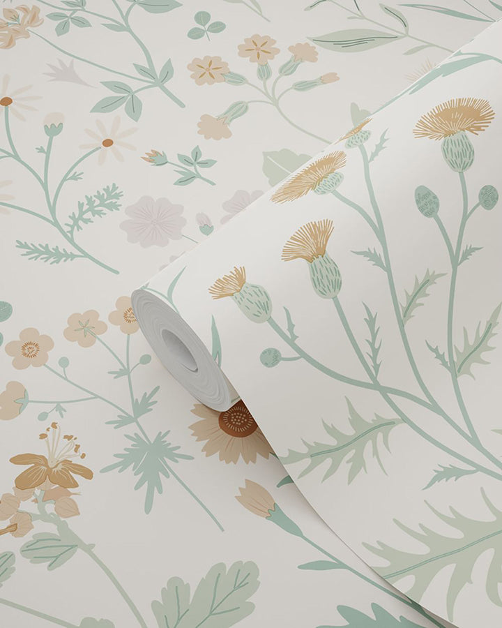 letitia-cream-summer-meadows-wallpaper-york-wallcoverings-dd139481 - York Wallcoverings Wallpaper