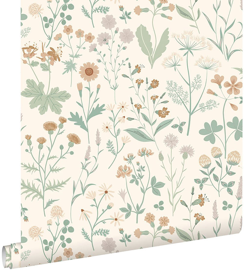letitia-cream-summer-meadows-wallpaper-york-wallcoverings-dd139481 - York Wallcoverings Wallpaper