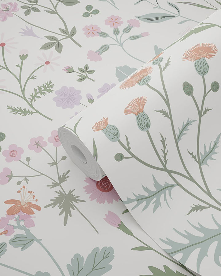 letitia-purple-summer-meadows-wallpaper-york-wallcoverings-dd139482 - York Wallcoverings Wallpaper