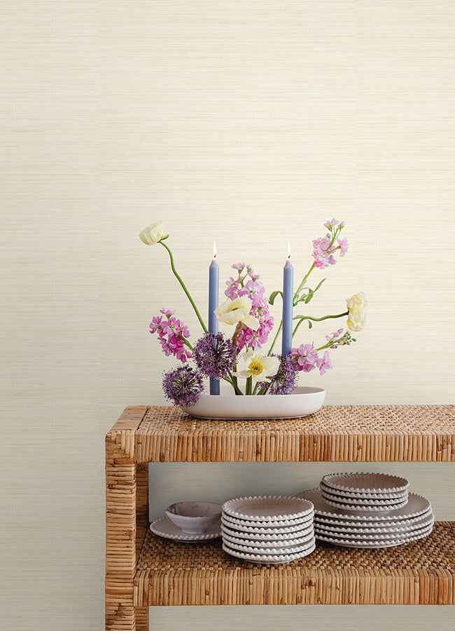 Cashmere Classic Faux Grasscloth Peel & - York Wallcoverings - SSS6013 - York Wallcoverings Wallpaper