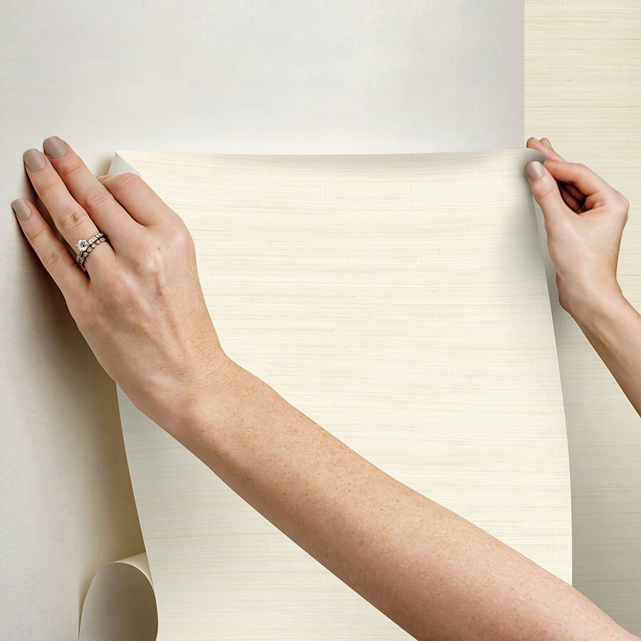 cashmere-classic-faux-grasscloth-peel-and-stick-wallpaper-york-wallcoverings-sss6013 - York Wallcoverings Wallpaper