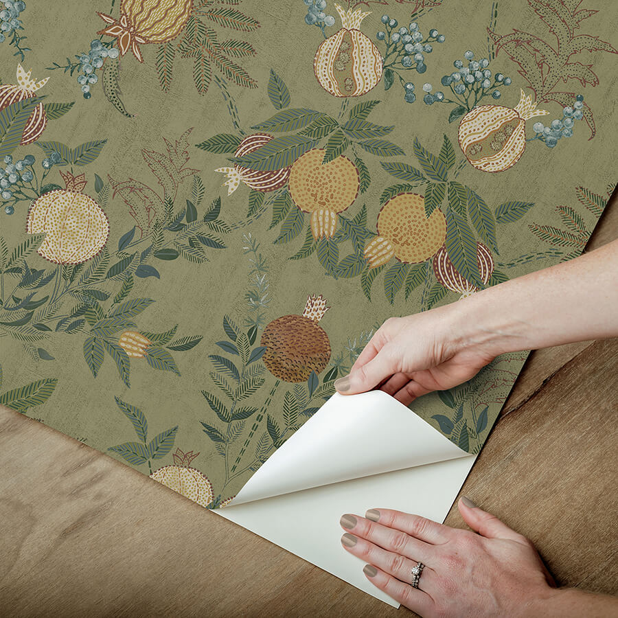 clj-melograno-moss-peel-and-stick-wallpaper-york-wallcoverings-cjs6317 - York Wallcoverings Wallpaper