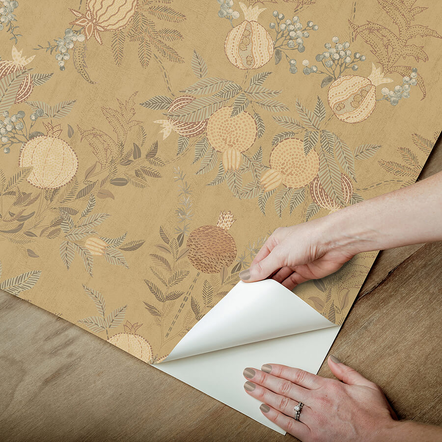 clj-melograno-wheat-peel-and-stick-wallpaper-york-wallcoverings-cjs6318 - York Wallcoverings Wallpaper