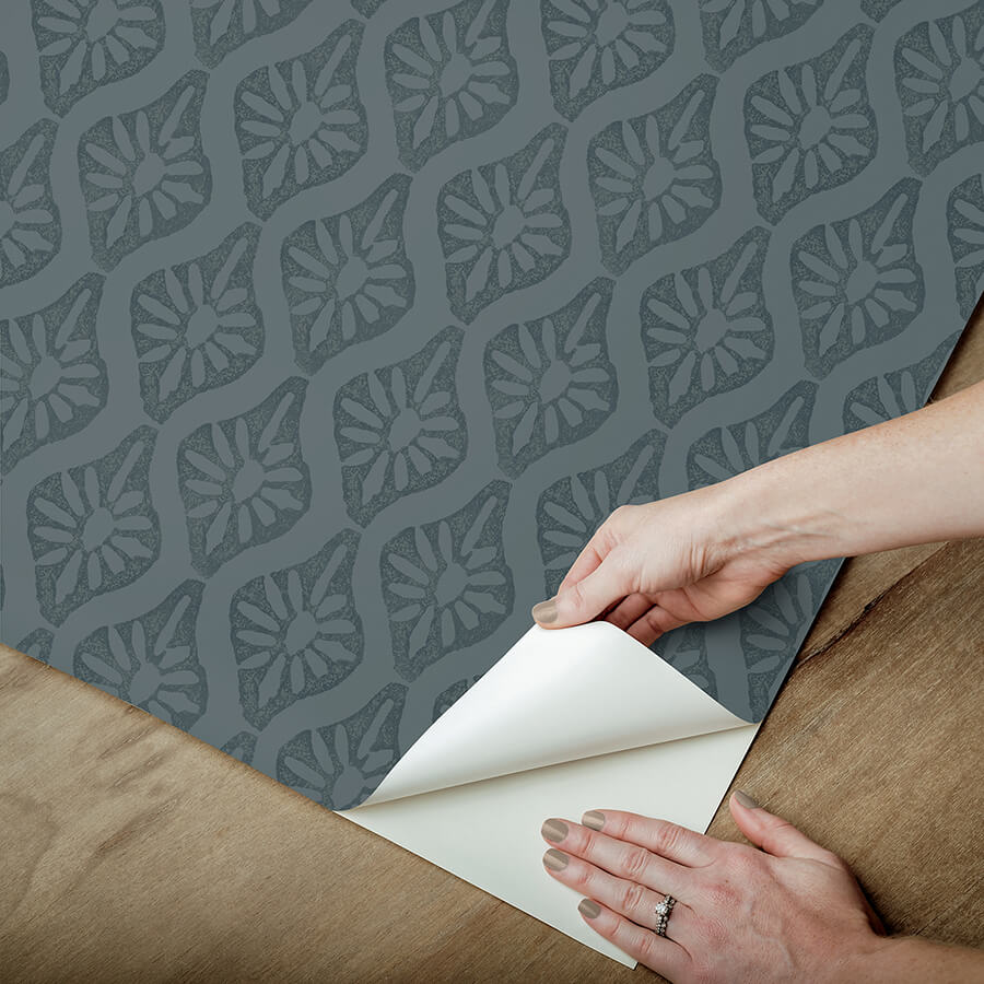 clj-nova-blue-smoke-peel-and-stick-wallpaper-york-wallcoverings-cjs6330 - York Wallcoverings Wallpaper