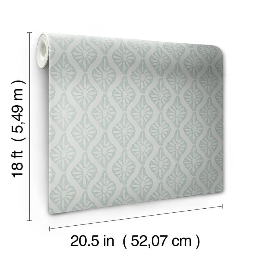 clj-nova-mist-blue-peel-and-stick-wallpaper-york-wallcoverings-cjs6331 - York Wallcoverings Wallpaper
