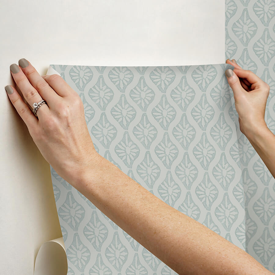 clj-nova-mist-blue-peel-and-stick-wallpaper-york-wallcoverings-cjs6331 - York Wallcoverings Wallpaper