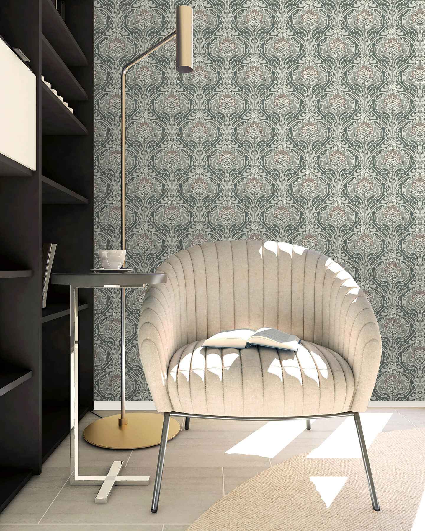 Fallon Brown Peel and Stick Wallpaper - York Wallcoverings - NUS6217 - York Wallcoverings Wallpaper
